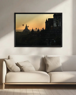Sunrise in Bagan Framed Art Marco Tagliarino | Home or Office Art