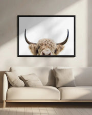 Peeking Cow Framed Art Kathrin Pienaar | Home or Office Art