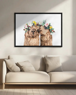 Boho Alpacas Framed Art Kathrin Pienaar | Home or Office Art