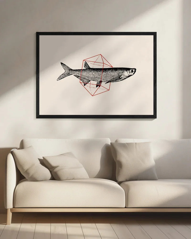 Fish In Geometrics Nº2 - Florent Bodart Framed Art | Home or Office Art