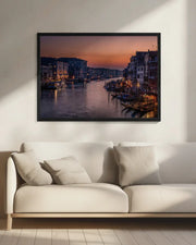Venice Grand Canal at Sunset - Karen Deakin Framed Art | Home or Office Art