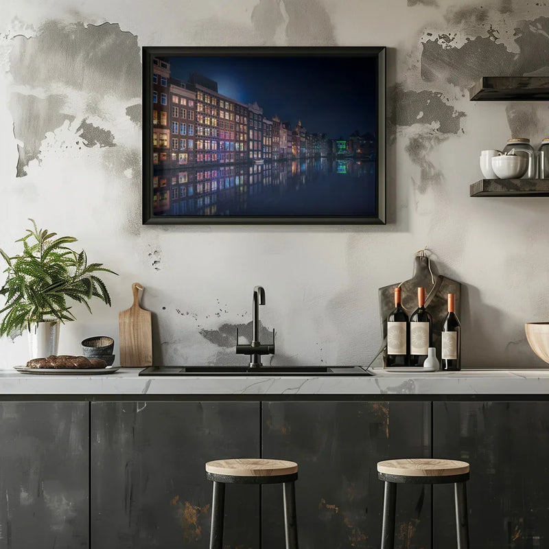 Amsterdam Windows Colors - Jesús M. García Framed Art | Home or Office Art