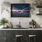 Shanghai in the cloud - Vview Chen Framed Art | Home or Office Art