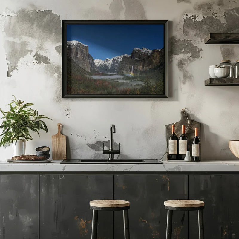 Bridalveil Fall Moonbow - Hua Zhu Framed Art | Home or Office Art