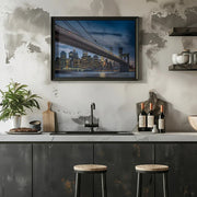 Manhattan from Dumbo - ILKER OZMEN Framed Art | Home or Office Art