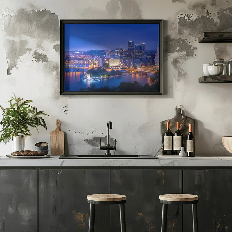 The Steel City Framed Art Michael Zheng | Home or Office Art