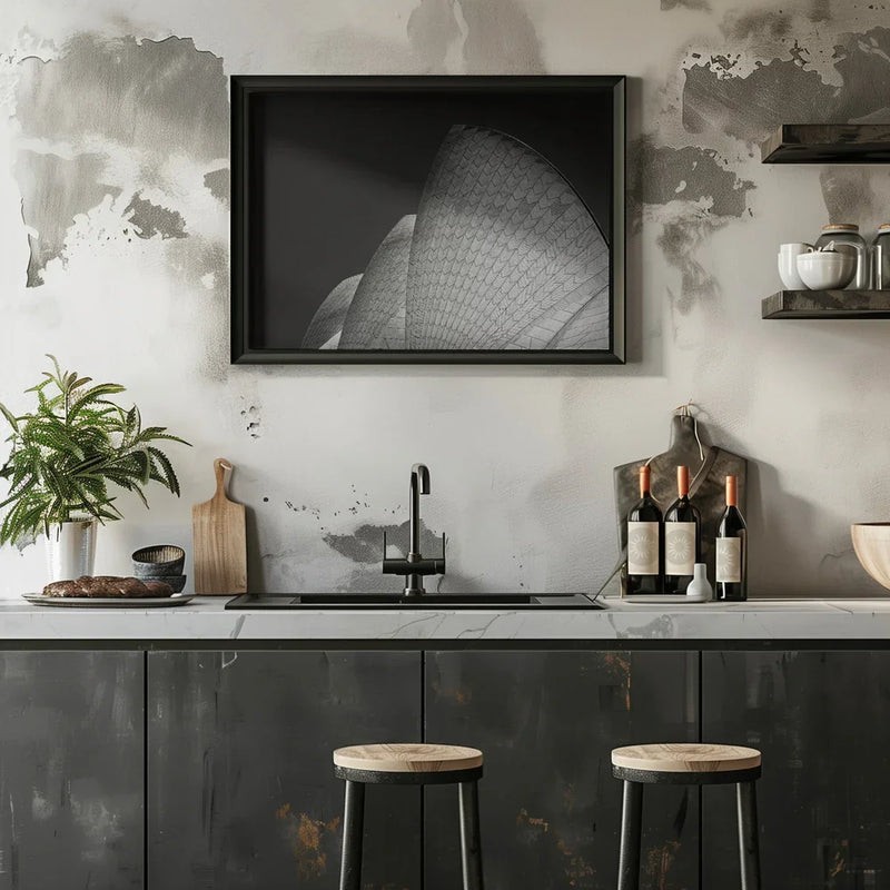 Rafters and Curves Framed Art Mathilde Guillemot | Home or Office Art