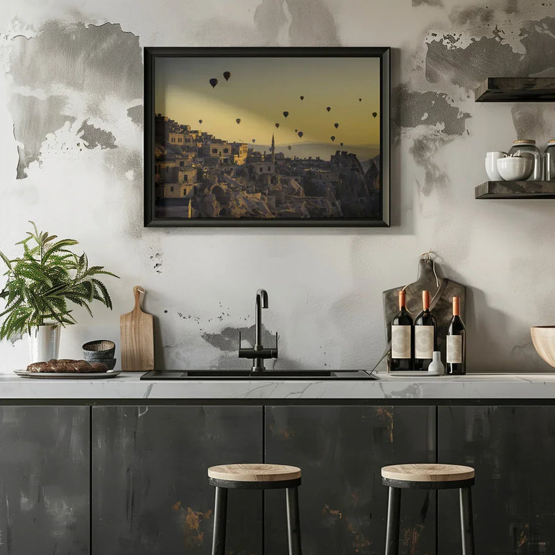 Sunrise over Cappadocia Framed Art Yavuz Pancareken | Home or Office Art
