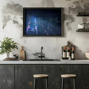 NYC Neon Noir Framed Art Javier de la Torre | Home or Office Art