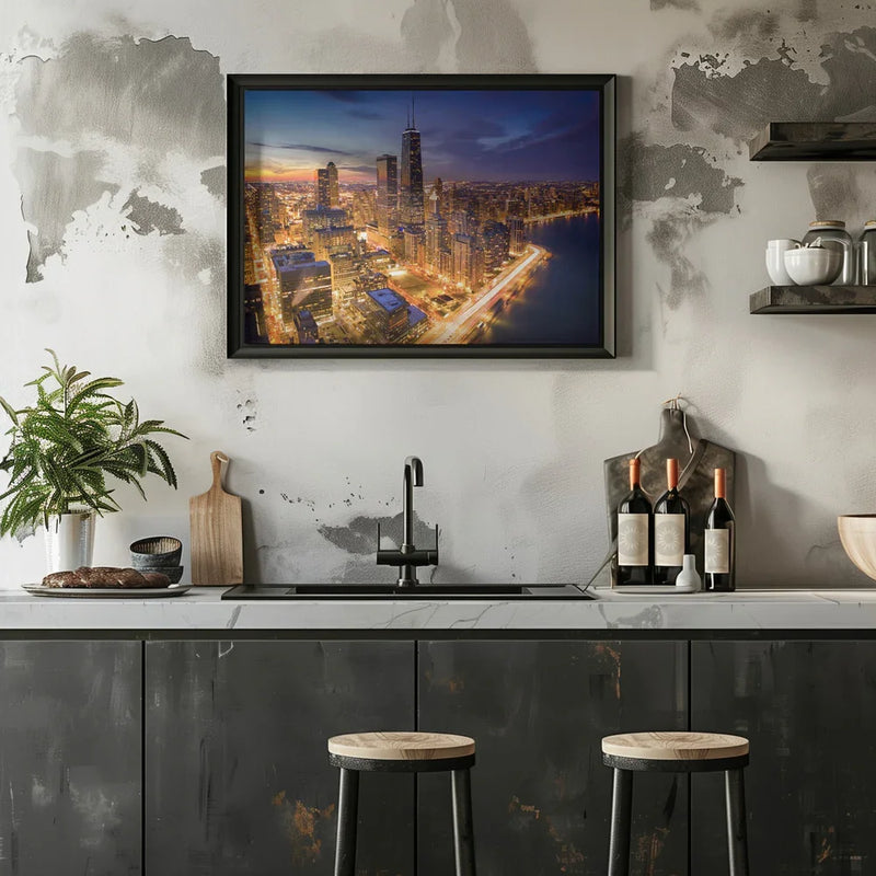 Chicago! Chicago! Framed Art Michael Zheng | Home or Office Art