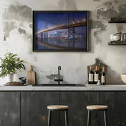 Urban Illusion: The Bay Bridge Framed Art Michael Zheng | Home or Office Art