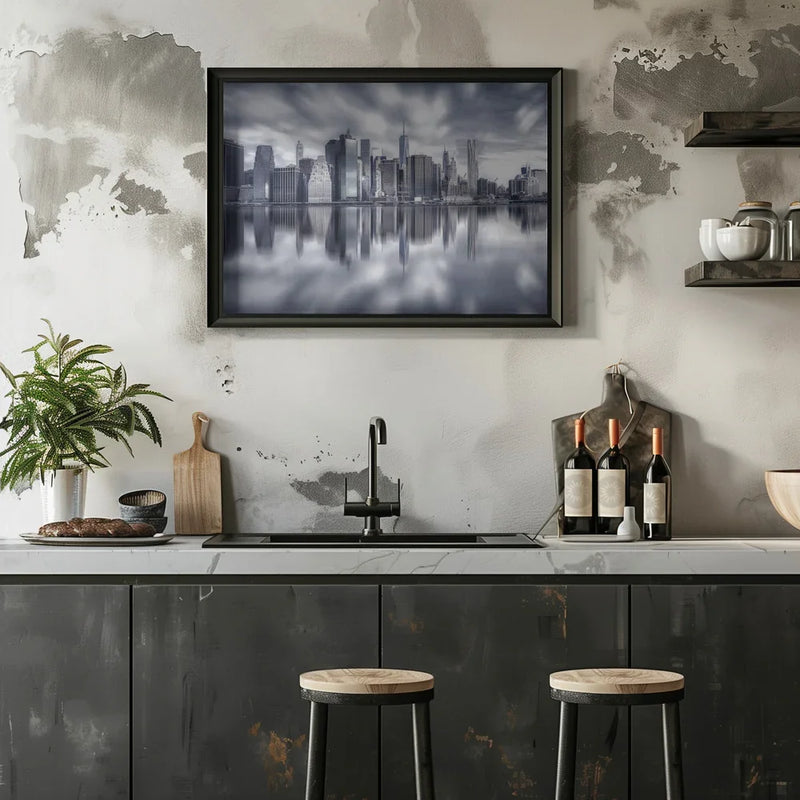 Manhattan Reflection Framed Art Michael Zheng | Home or Office Art