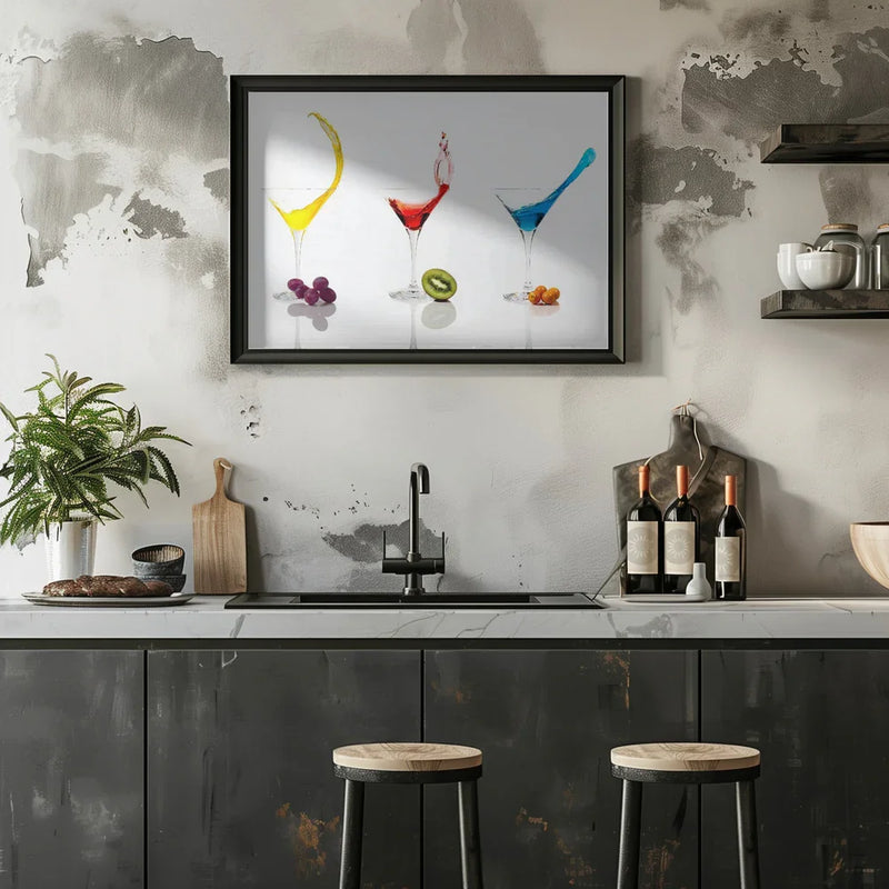Cocktails and Fruit - Ulrike Leinemann Framed Art | Home or Office Art