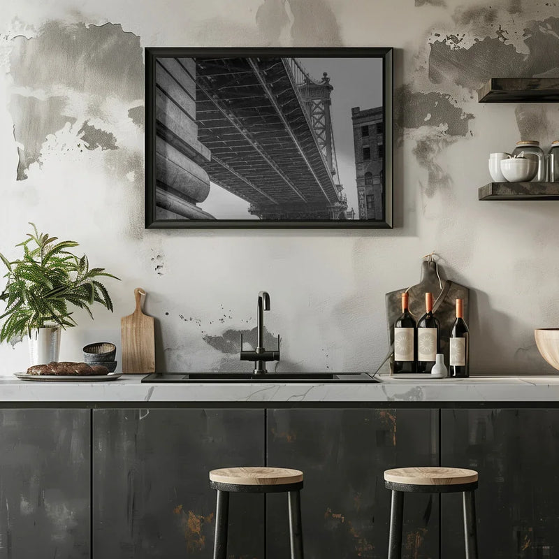 Manhattan Bridge Framed Art Brooklyn New York Framed Art Rikard Ekstrand | Home or Office Art
