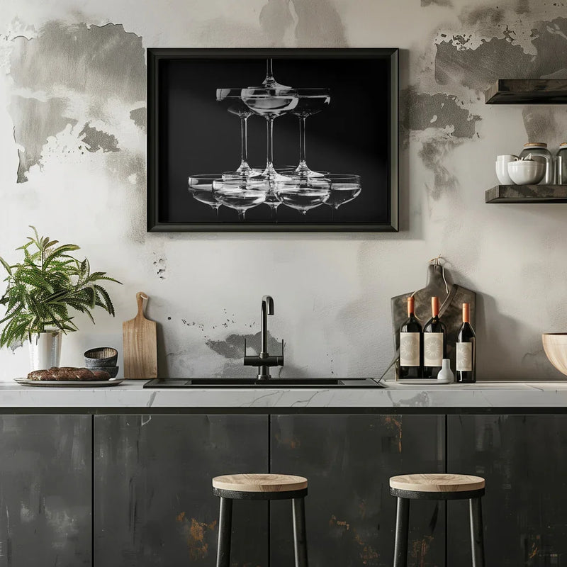 Champagne tower_10 - Pictufy Studio III Framed Art | Home or Office Art
