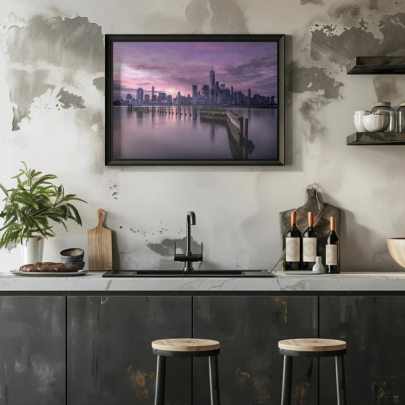Manhattan's morning Framed Art Jie Jin | Home or Office Art