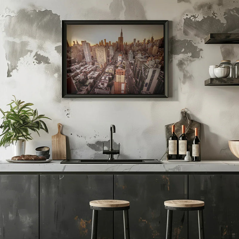 Midtown East Wide Angle Framed Art Christopher R. Veizaga | Home or Office Art