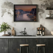 Venice Grand Canal at Sunset - Karen Deakin Framed Art | Home or Office Art