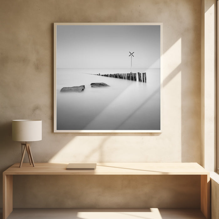 X stands for Square Poster Art Print by Christophe Staelens