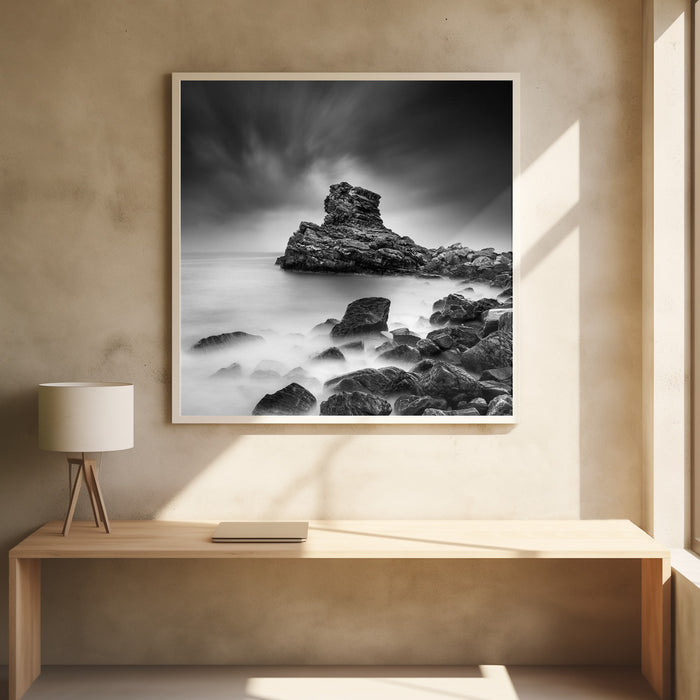 A Sea of Rocks Square Poster Art Print by George Digalakis