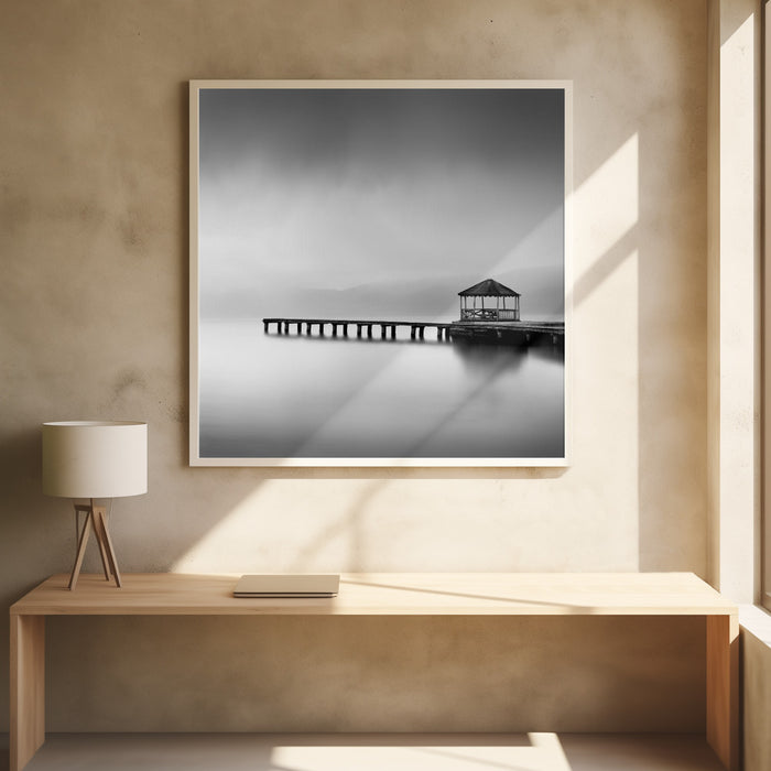 Whispering Lakes 019 Square Poster Art Print by George Digalakis