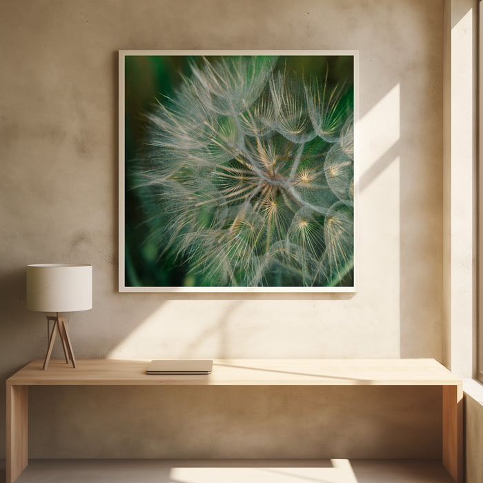 Summer Dandelion Square Poster Art Print by Bethany Young