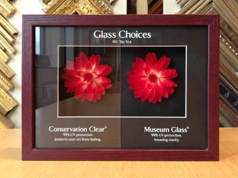 Picture Frame Glass - Replacement Regular Glass - UV Non-Glare Glass - Modern Memory Design Picture frames - New Jersey Frame shop custom framing
