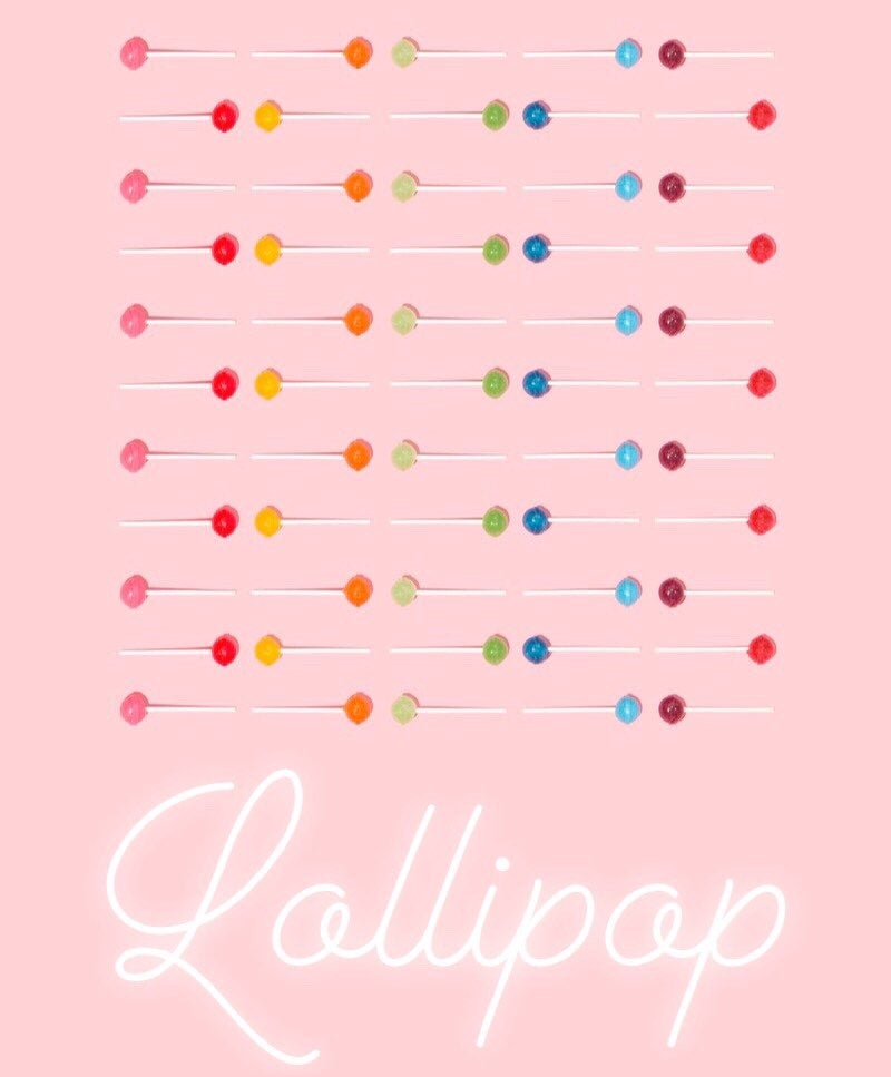 Lollipop Framed art poster print frame