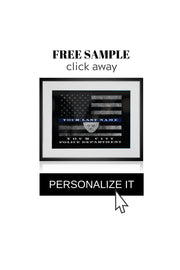 Retirement Police officer Gift Thin Blue line Flag