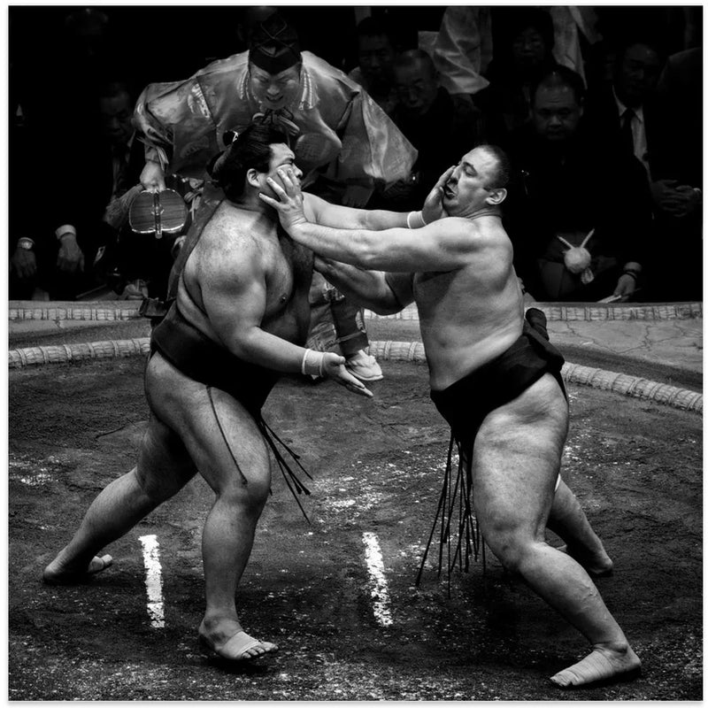 Don't touch my face! by Gunarto Song Square Canvas Print Art for Modern Home Decor. Decorate your office or living room with canvas artwork