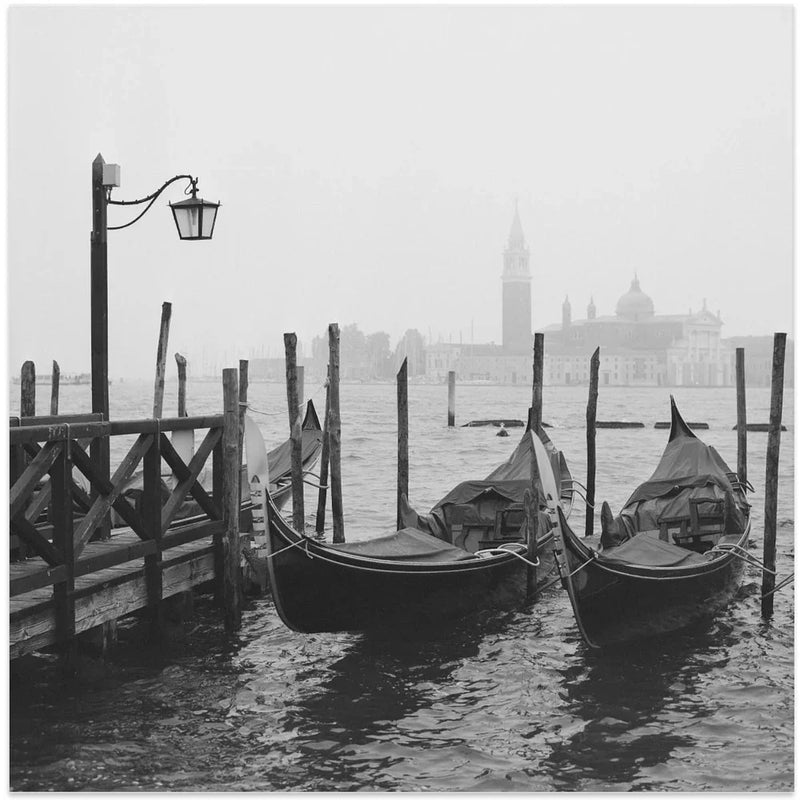 Morning in Venice by YuppiDu Square Canvas Print Art for Modern Home Decor. Decorate your office or living room with canvas artwork