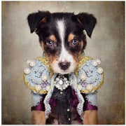 Shelter Pets Project - Loki Square Canvas Art  Tammy Swarek 