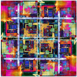 Annecy 8 by Igor Shrayer Square Canvas Print Art for Modern Home Decor. Decorate your office or living room with canvas artwork