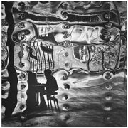 Piano player by Wilma Wijers Smeets Square Canvas Print Art for Modern Home Decor. Decorate your office or living room with canvas artwork