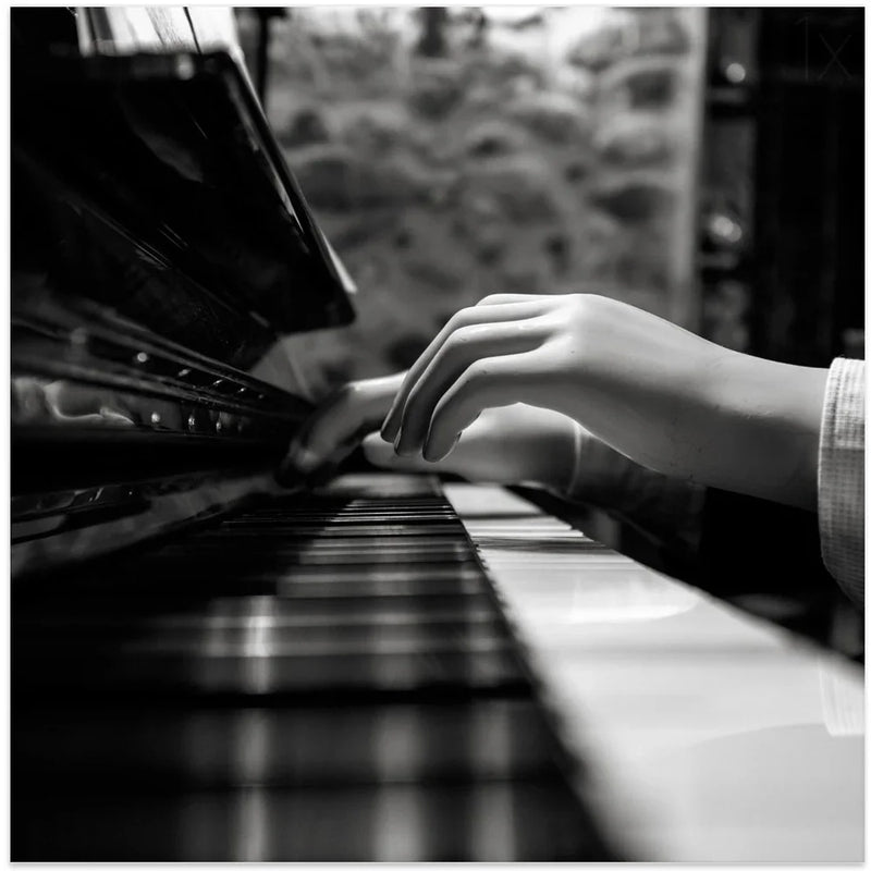 More music please by Marco Antonio Cobo Square Canvas Print Art for Modern Home Decor. Decorate your office or living room with canvas artwork