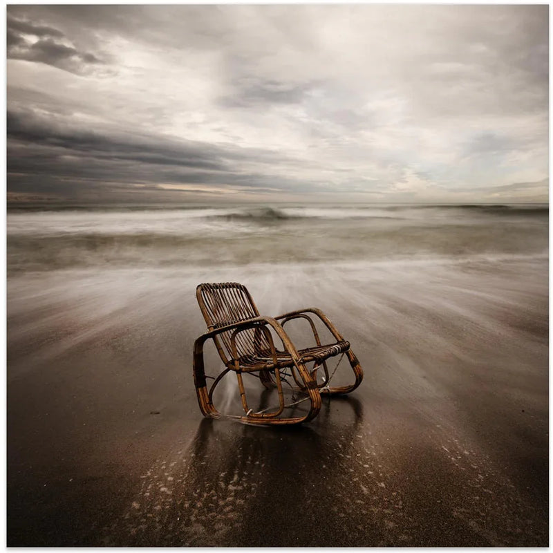 La sedia by Massimo Della Latta Square Canvas Print Art for Modern Home Decor. Decorate your office or living room with canvas artwork