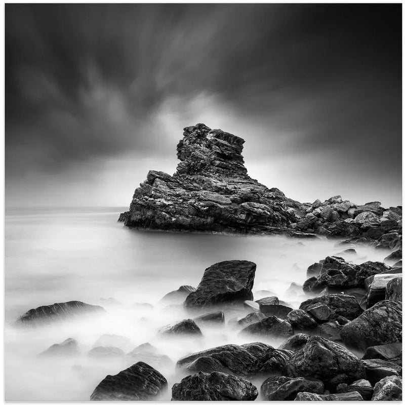 A Sea of Rocks by George Digalakis Square Canvas Print Art for Modern Home Decor. Decorate your office or living room with canvas artwork