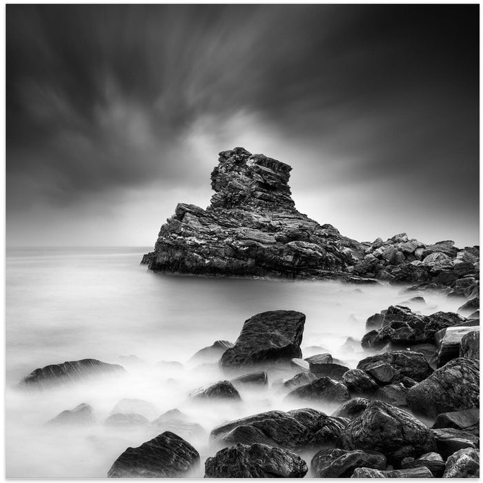 A Sea of Rocks Square Poster Art Print by George Digalakis