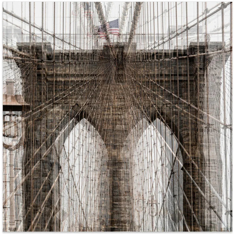 bbrriiddggee by Peter Pfeiffer Square Canvas Print Art for Modern Home Decor. Decorate your office or living room with canvas artwork