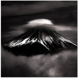 The last Fujiyama in Heisei by Masayuki Nozaki Square Canvas Print Art for Modern Home Decor. Decorate your office or living room with canvas artwork