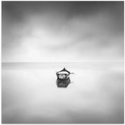 Lonely boat by George Digalakis Square Canvas Print Art for Modern Home Decor. Decorate your office or living room with canvas artwork