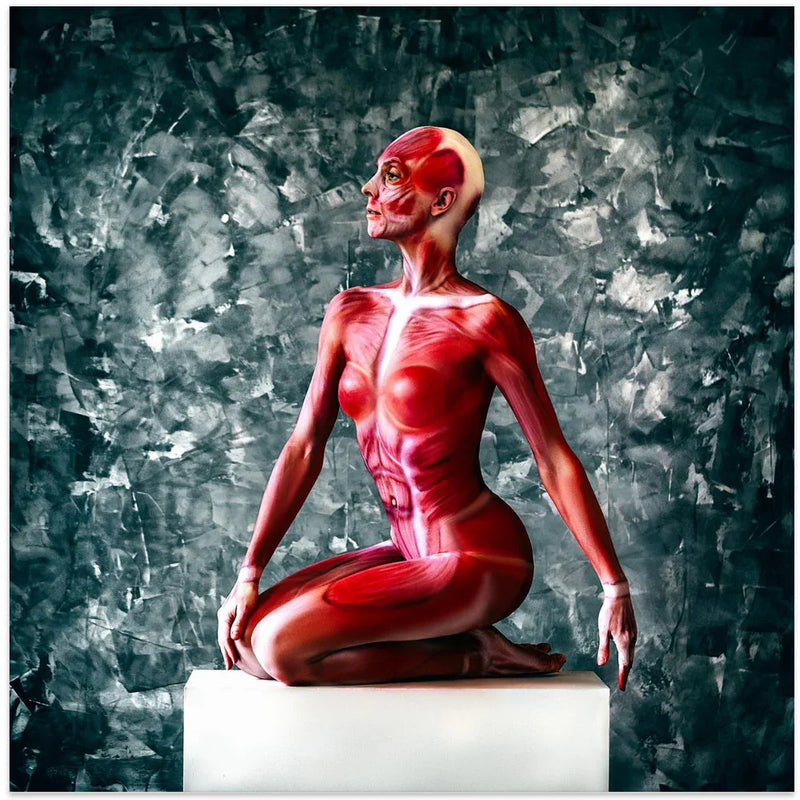 Of Flesh and Bones by Ruslan Bolgov Square Canvas Print Art for Modern Home Decor. Decorate your office or living room with canvas artwork