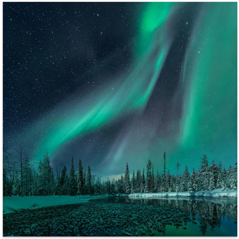 Music of the Heavenly Organ by Haim Rosenfeld Square Canvas Print Art for Modern Home Decor. Decorate your office or living room with canvas artwork