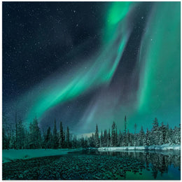 Music of the Heavenly Organ by Haim Rosenfeld Square Canvas Print Art for Modern Home Decor. Decorate your office or living room with canvas artwork