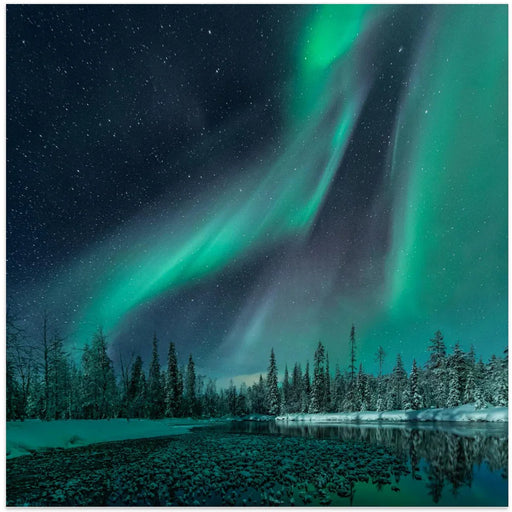 Music of the Heavenly Organ by Haim Rosenfeld Square Canvas Print Art for Modern Home Decor. Decorate your office or living room with canvas artwork