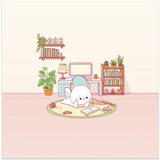 Kitty Room Square Canvas Art  Xuan Thai 