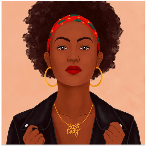 Boss Lady Square Canvas Art  Petra Holíková 