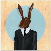 David Lynch Rabbit Square Canvas Art  Famous When Dead 