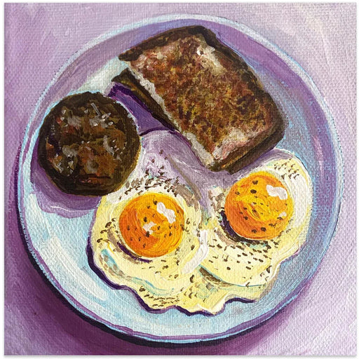 Breakfast by Key and Sea Creative Square Canvas Print Art for Modern Home Decor. Decorate your office or living room with canvas artwork