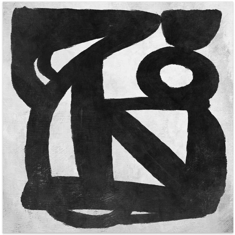 Abstract Melody No4 Square Canvas Art  Dan Hobday 